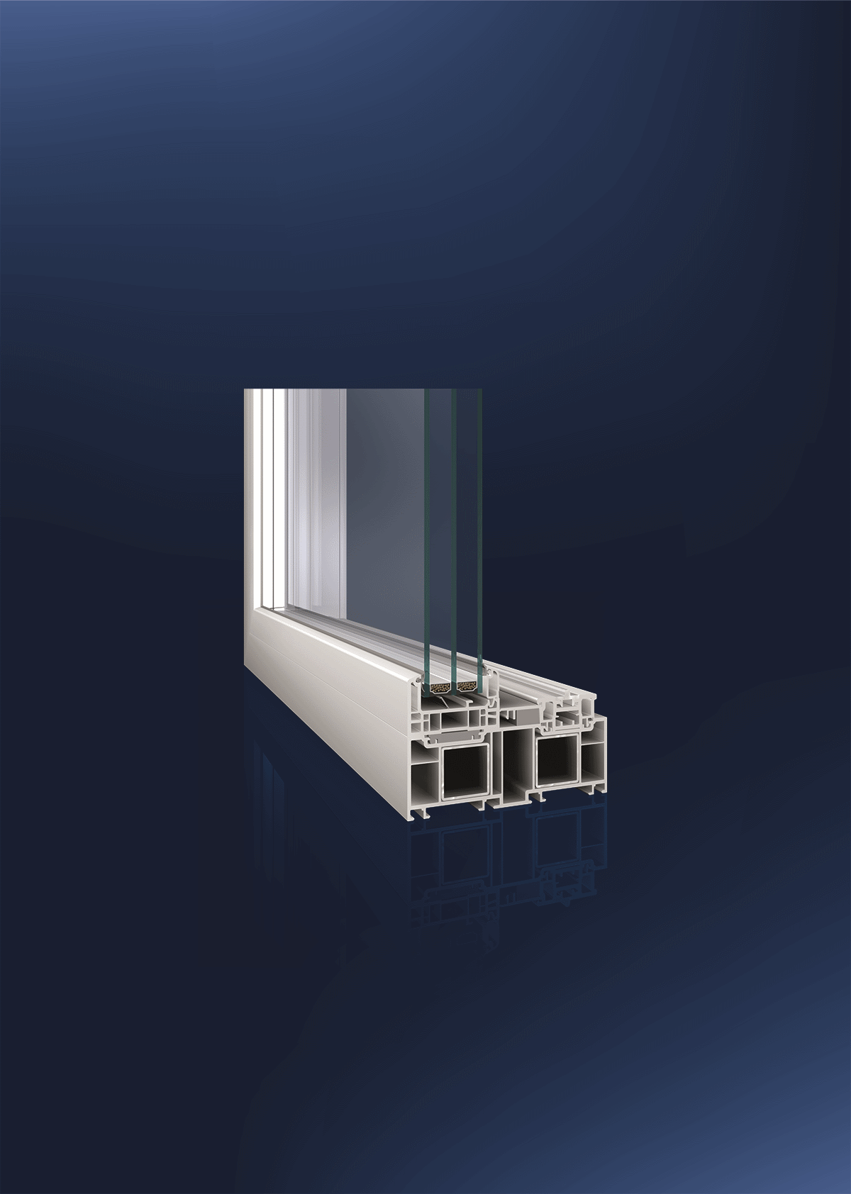 Wąski profil do zabudowy stałego przeszklenia