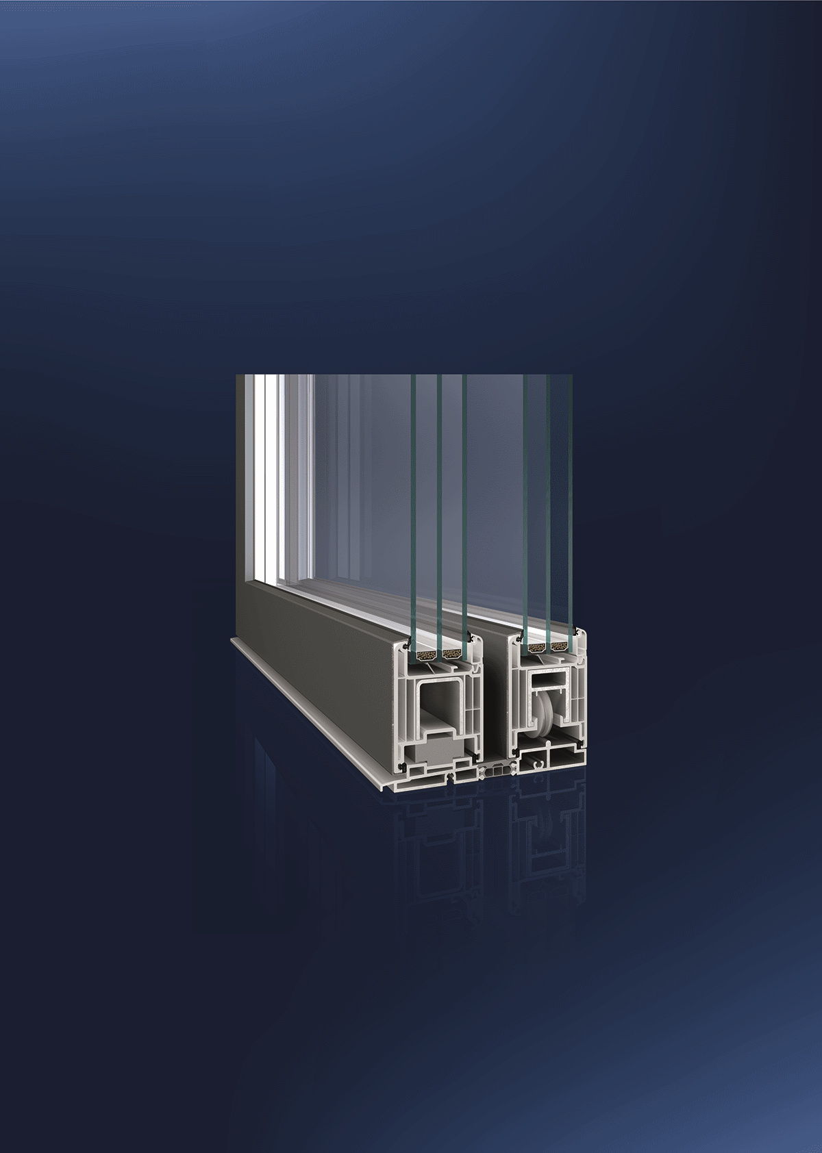 Nowoczesny design z nakładkami aluminiowymi